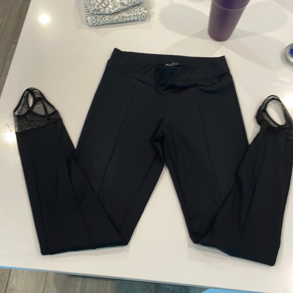 bebe black stirrups size medium
